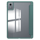 Smart Acrylic Tri-Fold Case with Pen Slot for Lenovo Idea Tab 11 (11-inch 2025) [Teal]