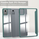 Smart Acrylic Tri-Fold Case with Pen Slot for Lenovo Idea Tab 11 (11-inch 2025) [Teal]