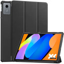 KST Tri-fold PU Leather Case for Lenovo Idea Tab 11 (11-inch, 2025, TB336FU) [Black]