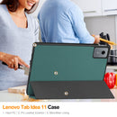 KST Tri-fold PU Leather Case for Lenovo Idea Tab 11 (11-inch, 2025, TB336FU) [Teal]