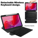 360° Rotating Keyboard Case for Lenovo Tab M11 TB330FU – Detachable Keyboard with Pencil Holder  [Black]