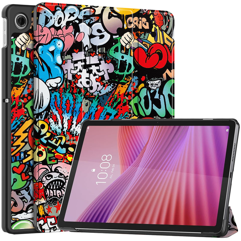 Lenovo Tab 10.1" 2025 TB311 Designer Tri-Fold Case (Graffiti)