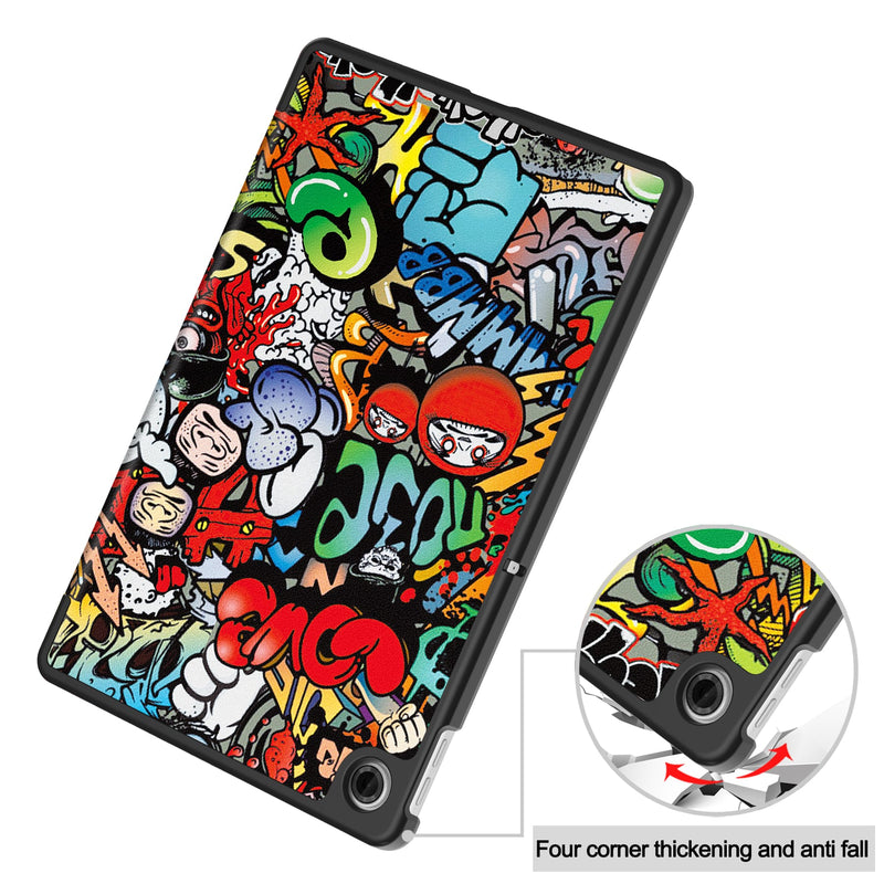 Lenovo Tab 10.1" 2025 TB311 Designer Tri-Fold Case (Graffiti)