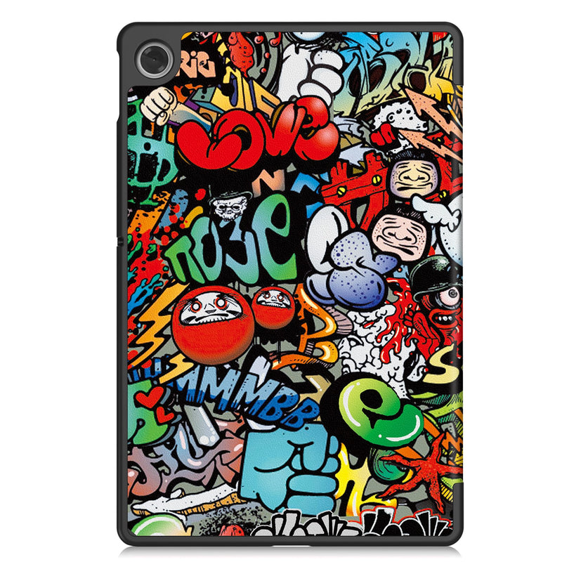 Lenovo Tab 10.1" 2025 TB311 Designer Tri-Fold Case (Graffiti)