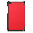 Lenovo Tab E8 TB-8304 Tri-Fold PU Case [Red] 3