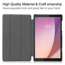 Lenovo Tab M8 (4th Gen) TB300 Tri-Fold PU Case [Red] 10
