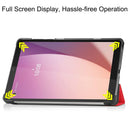 Lenovo Tab M8 (4th Gen) TB300 Tri-Fold PU Case [Red] 3