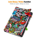 Lenovo Tab One 8.7’’ Designer Tri-Fold Case (Graffiti) 2