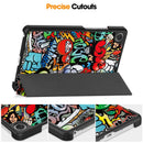 Lenovo Tab One 8.7’’ Designer Tri-Fold Case (Graffiti) 5