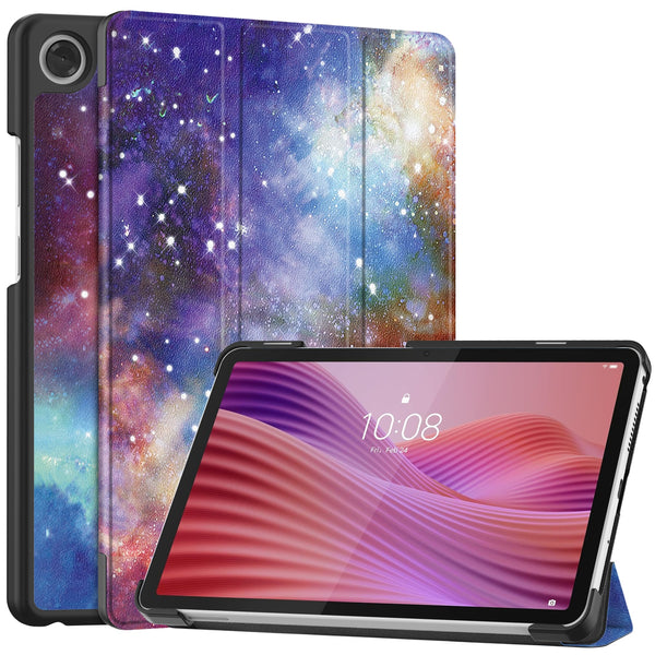 Lenovo Tab One 8.7" Designer Tri-Fold Case (Galaxy)
