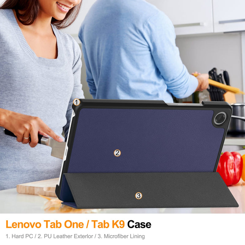 Lenovo Tab One 8.7" KST Tri-Fold Case (Navy)