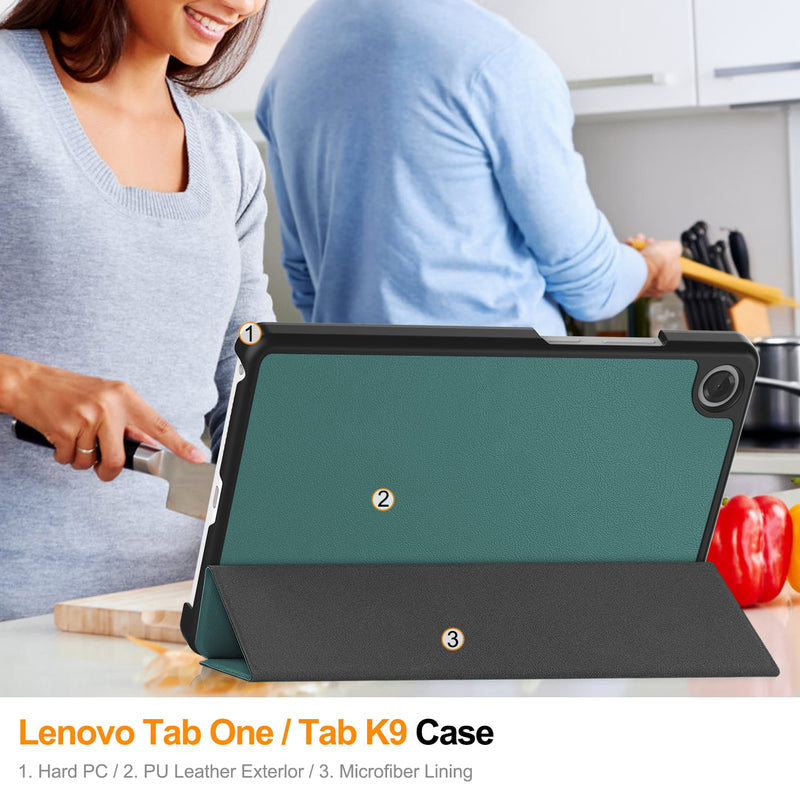 Lenovo Tab One 8.7" KST Tri-Fold Case (Teal)