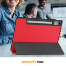 Lenovo Tab P12 TB370 Tri-Fold PU Case [Red] 10