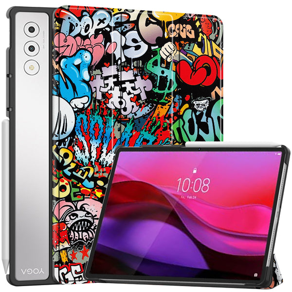 Lenovo Yoga Tab Plus 12.7 TB520 Designer Tri-Fold Case [Graffiti]