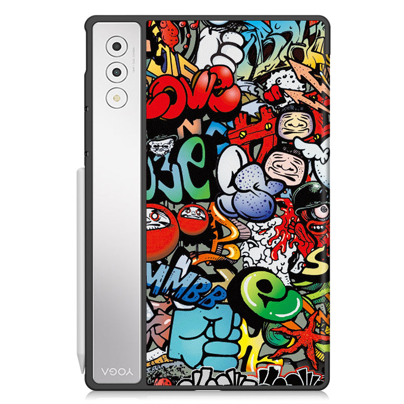 Lenovo Yoga Tab Plus 12.7 TB520 Designer Tri-Fold Case [Graffiti]