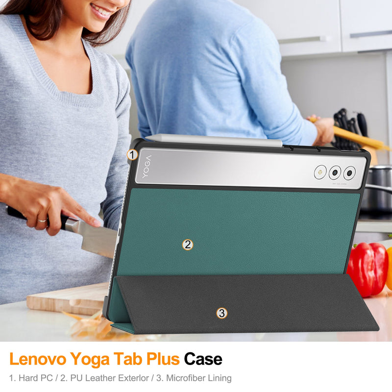 Lenovo Yoga Tab Plus 12.7 TB520 Tri-Fold Case [Teal]