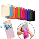 Light Blue Silicone Credit Card Holder Pocket Case Wallet