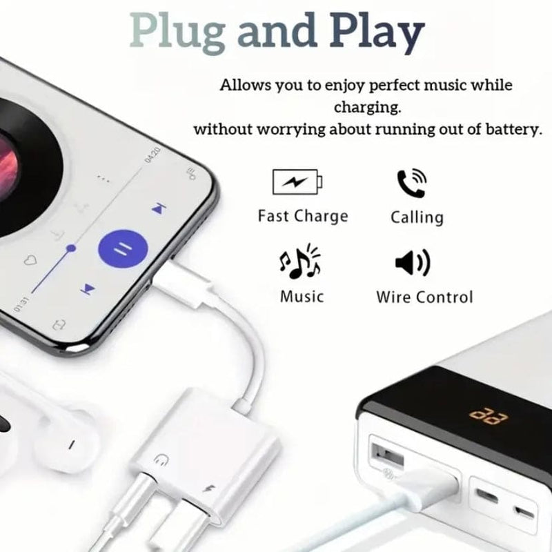Lightning Audio & Charge Adapter (MH030) Electronics