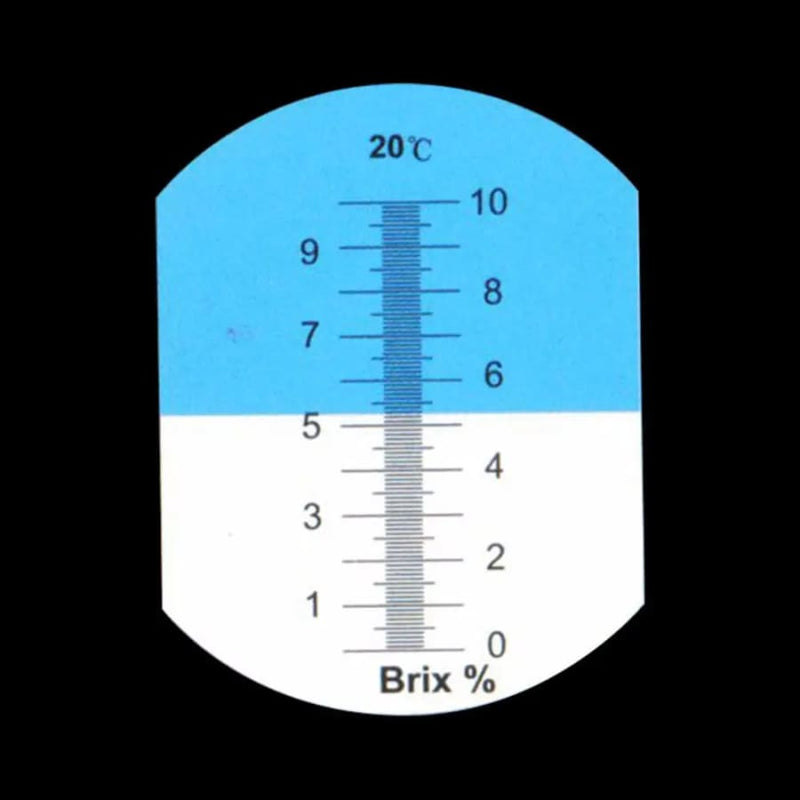 Refractometer Sugar Concentration (0 10% Brix / Accuracy