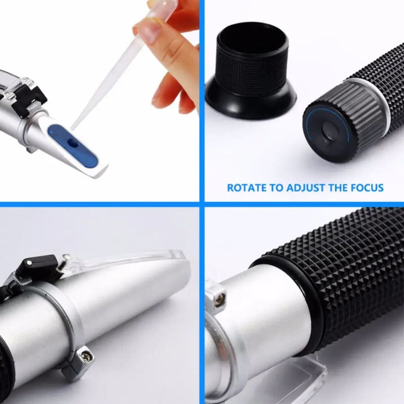 Refractometer Sugar Concentration (0 10% Brix / Accuracy