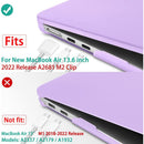 MacBook Air 13 (M4 2025) A3240 Matte Hard Case [Purple] 5