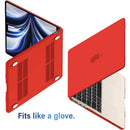 MacBook Air 13 (M4 2025) A3240 Matte Hard Case [Red] 3