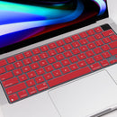 MacBook Air 15 (M4 2025) A3241 Keyboard Cover Skin [Red] 3