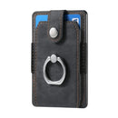 Magnetic Card Holder with Ring – Black 2