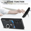Magnetic Card Holder with Ring – Black 4