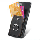 Magnetic Card Holder with Ring – Black 1