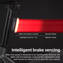 Magnetic Smart Bike Tail Light Rechargeable Rear Light