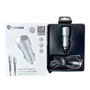Maxguard 38W USB A + C car charger with Type-C to C combo