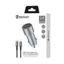 Maxguard 38W USB A + C car charger with Type-C to Lightning
