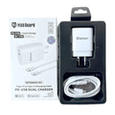 Maxguard PD 25W wall charger with Type-C to C combo