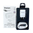 Maxguard PD 25W wall charger with Type-C to Lightning combo