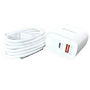 Maxguard PD 45W wall charger with Type-C to Lightning combo