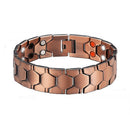 Mens Vintage Red Copper Double Row Magnetic Healthcare