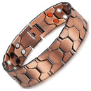 Mens Vintage Red Copper Double Row Magnetic Healthcare
