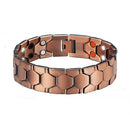 Mens Vintage Red Copper Double Row Magnetic Healthcare