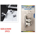 Metal Clips 2 PC - 63mm 1