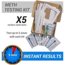 Meth Test Kit - 5 x Instant On-site Test Kits (Recommended