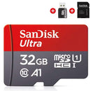 Micro SD Memory Card (32GB) & Adapter SanDisk Memory Cards
