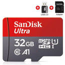 Micro SD Memory Card (32GB) & Adapter SanDisk Memory Cards