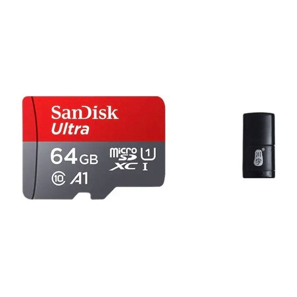 Micro SD Memory Card & Adapter - SanDisk (64GB)