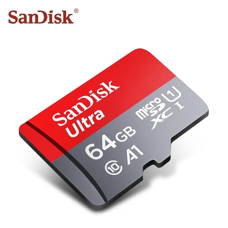 Micro SD Memory Card & Adapter - SanDisk (64GB)
