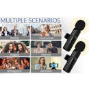 Microphone Dual Lapel Microphone for iPhone Ipad Android Pc
