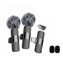 Microphone Dual Lapel Microphone for iPhone Ipad Android Pc