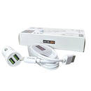 Mobigo 3.1A 2 USB car charger with USB-A to Lightning combo