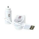 Mobigo 3.1A 2 USB car charger with USB-A to Lightning combo