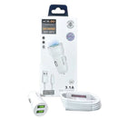 Mobigo Dual USB Car Charger With Lightning Cable GO221L 4